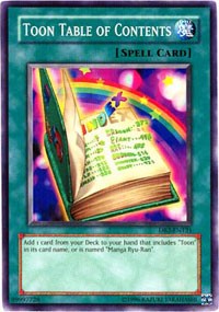 Toon Table of Contents [DB2-EN121] Common | Good Games Morley