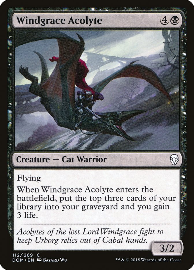 Windgrace Acolyte [Dominaria] | Good Games Morley