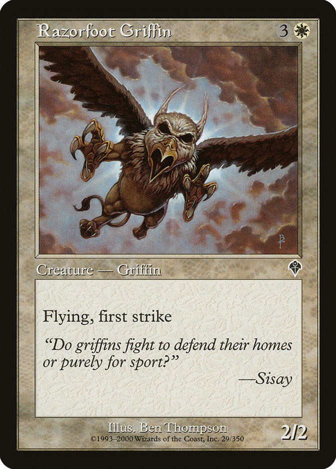 Razorfoot Griffin [Invasion] | Good Games Morley
