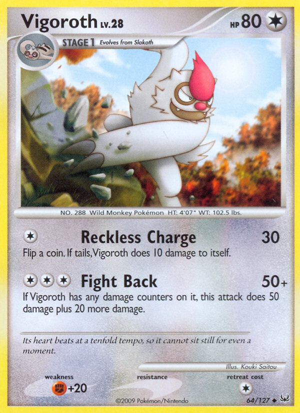 Vigoroth (64/127) [Platinum: Base Set] | Good Games Morley
