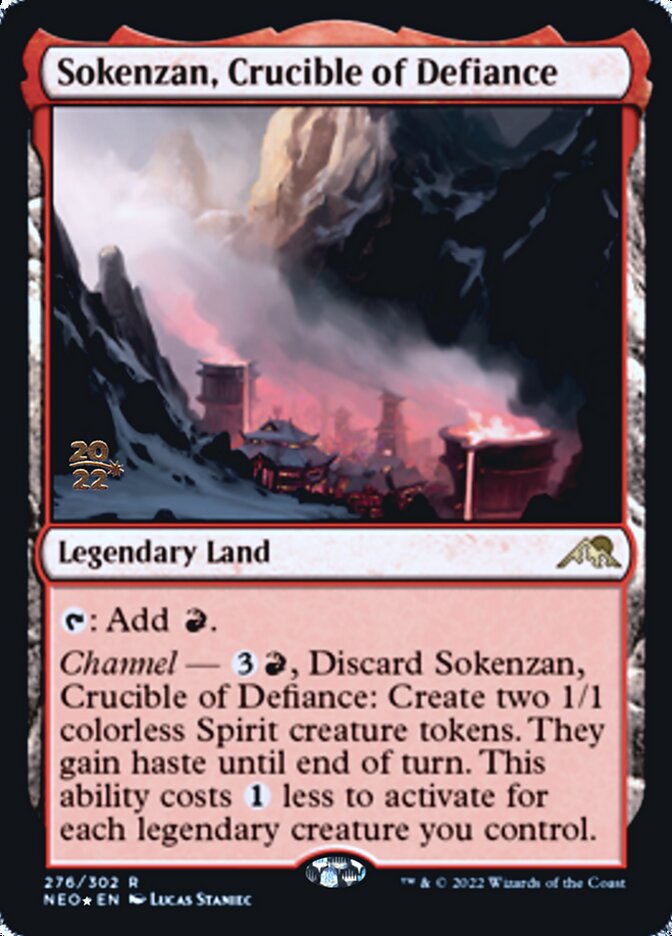 Sokenzan, Crucible of Defiance [Kamigawa: Neon Dynasty Prerelease Promos] | Good Games Morley