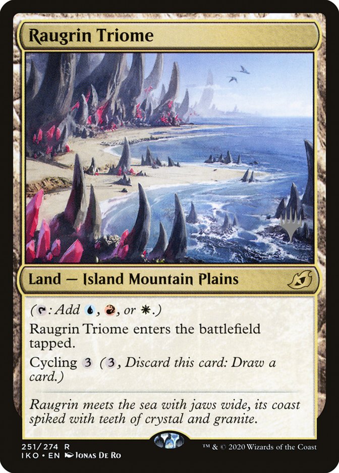 Raugrin Triome (Promo Pack) [Ikoria: Lair of Behemoths Promos] | Good Games Morley