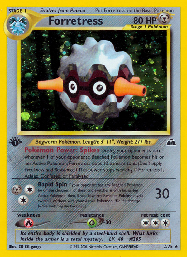 Forretress (2/75) [Neo Discovery 1st Edition] | Good Games Morley