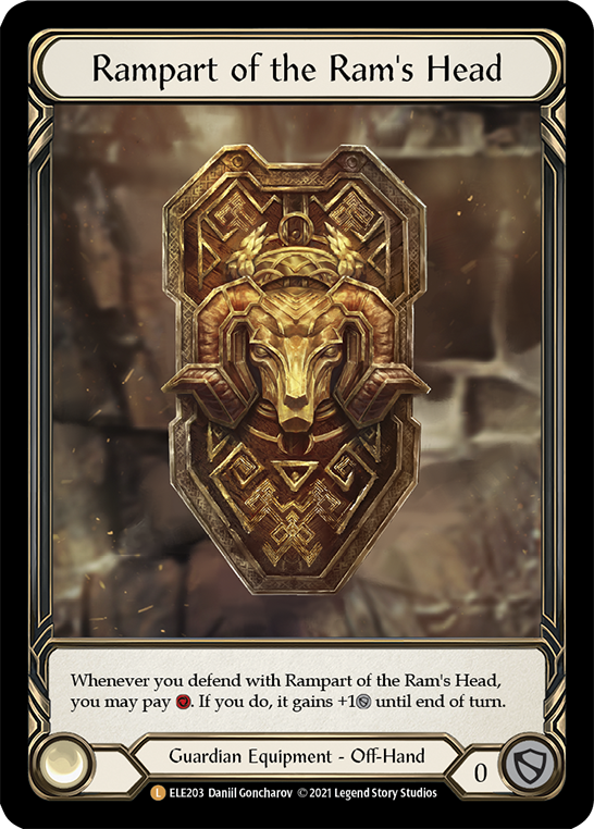 Rampart of the Ram's Head [ELE203] (Tales of Aria)  1st Edition Cold Foil | Good Games Morley