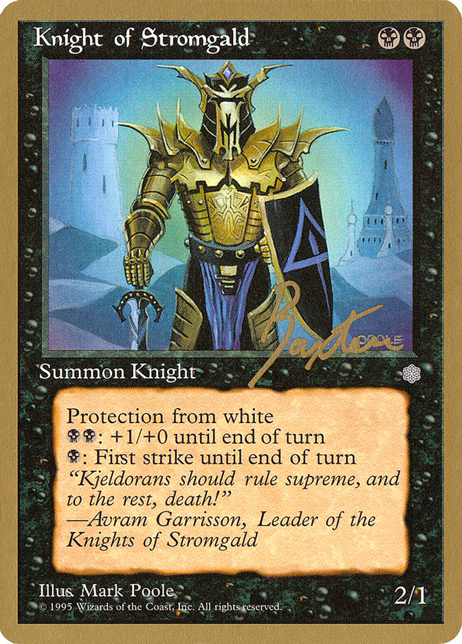 Knight of Stromgald (George Baxter) [Pro Tour Collector Set] | Good Games Morley