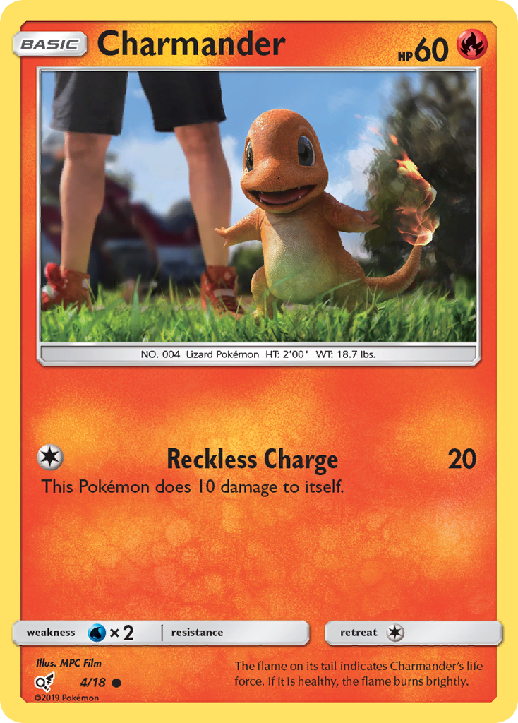 Charmander (4/18) [Sun & Moon: Detective Pikachu] | Good Games Morley
