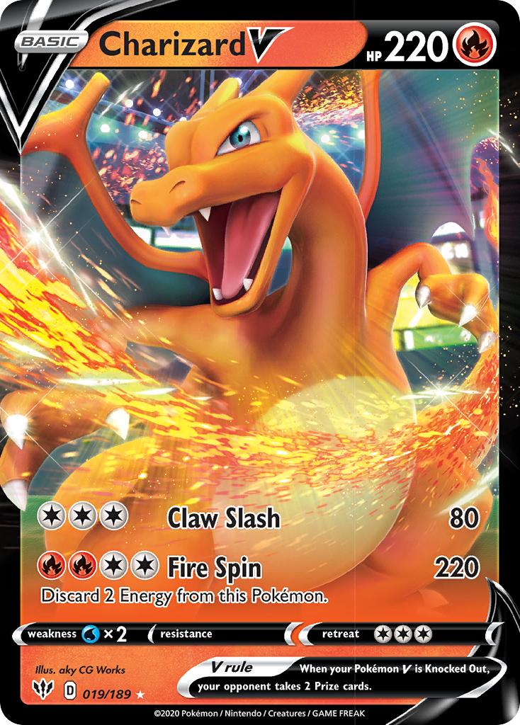 Charizard V (019/189) [Sword & Shield: Darkness Ablaze] | Good Games Morley