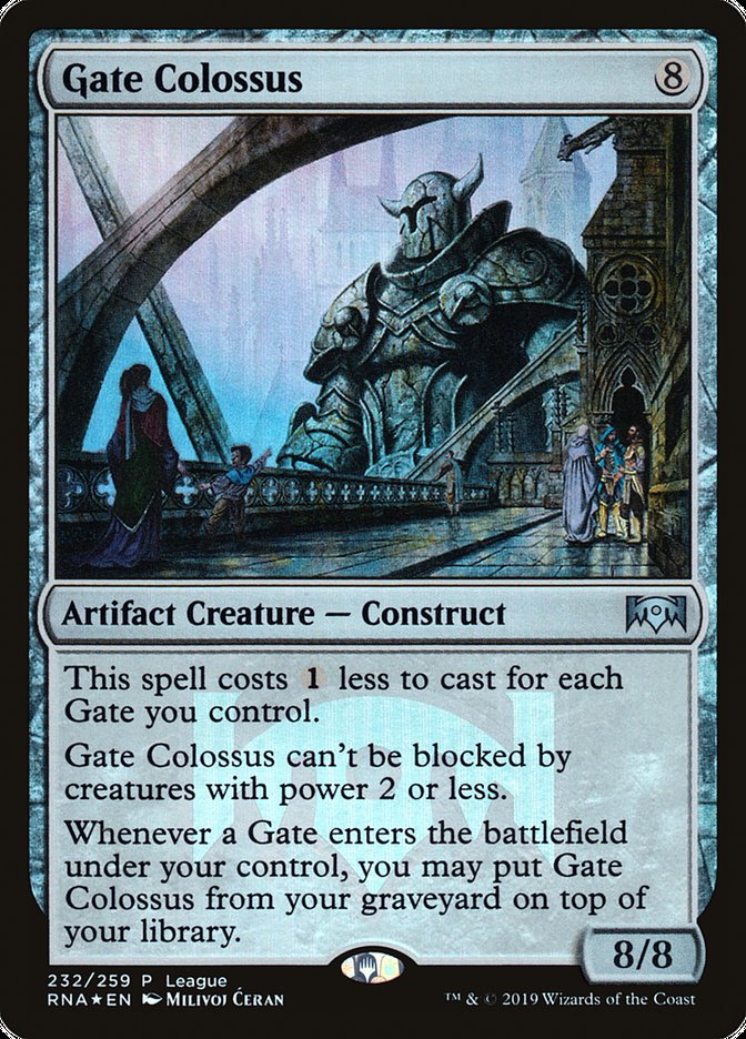 Gate Colossus (League) [Ravnica Allegiance Promos] | Good Games Morley