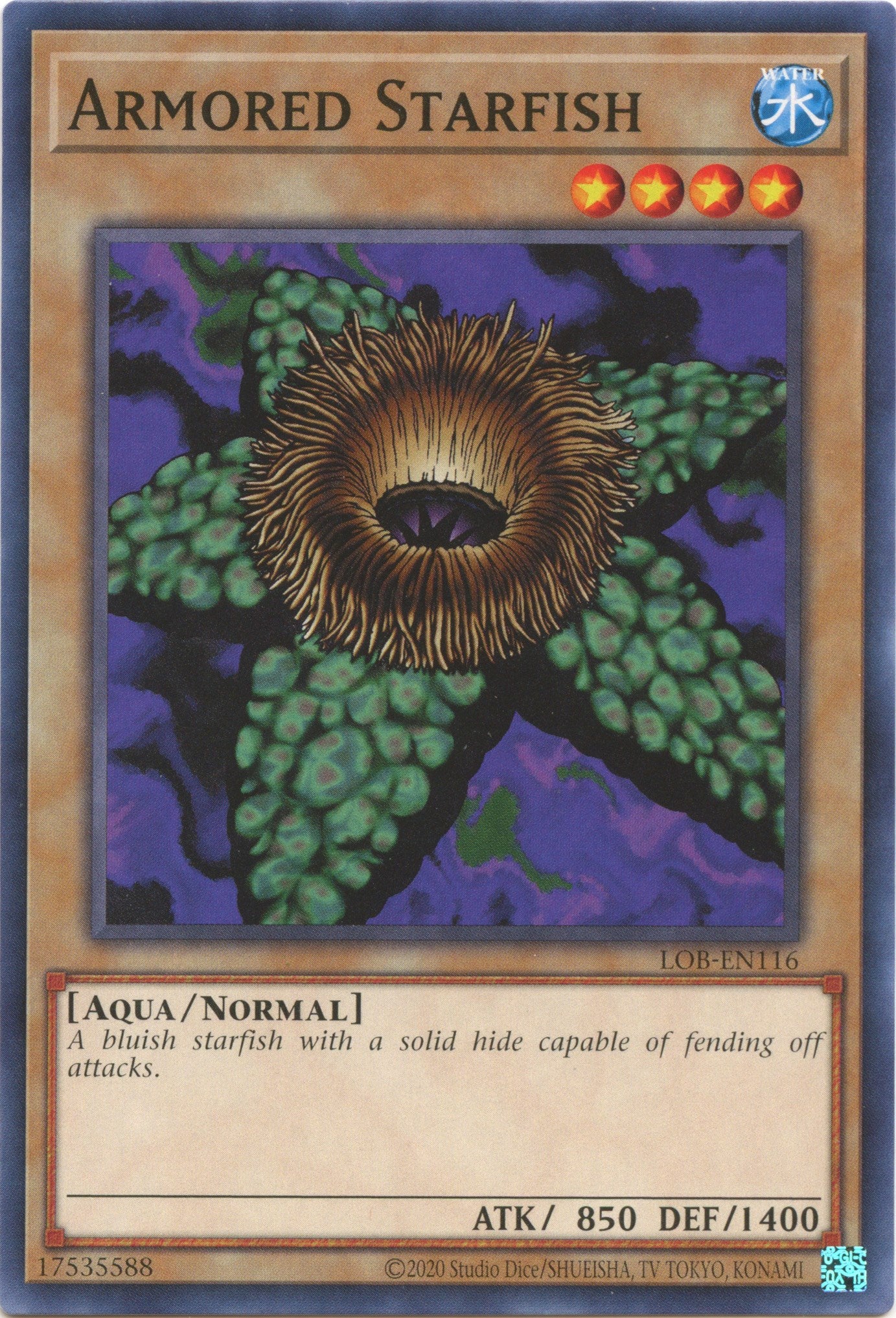 Armored Starfish (25th Anniversary) [LOB-EN116] Common | Good Games Morley