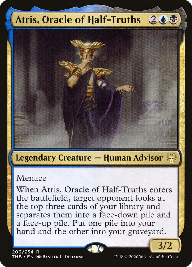 Atris, Oracle of Half-Truths (Promo Pack) [Theros Beyond Death Promos] | Good Games Morley