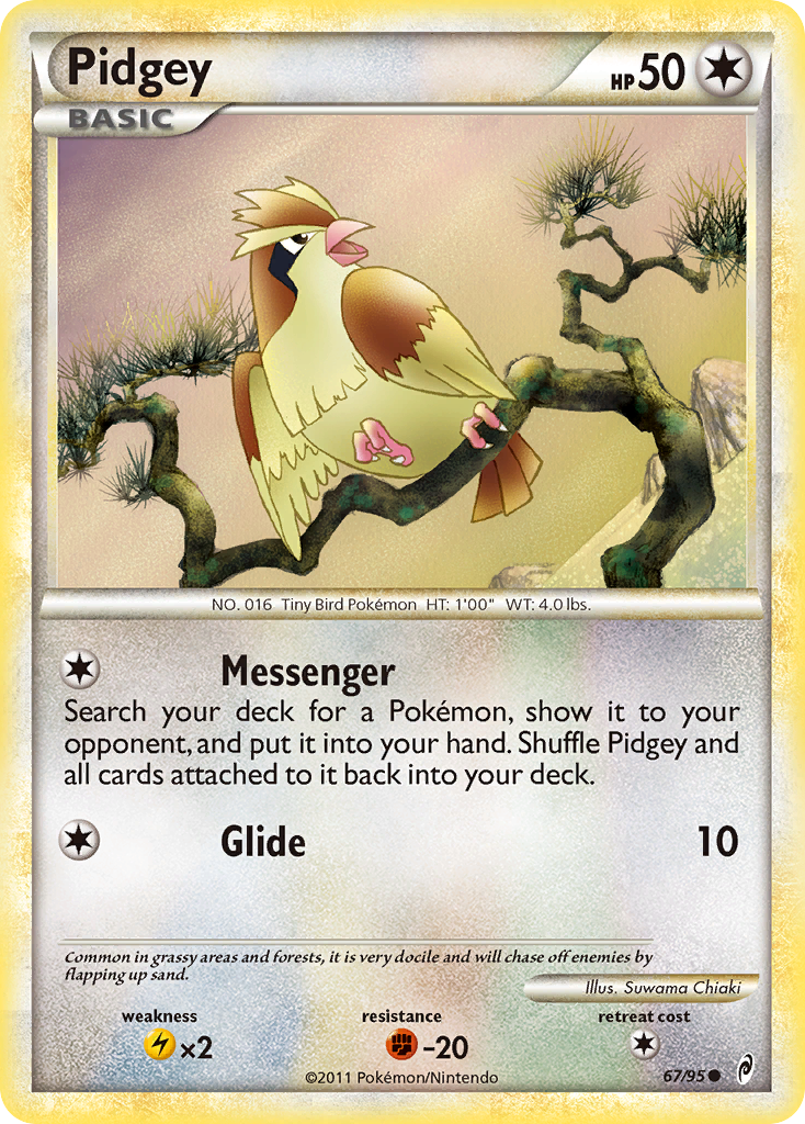 Pidgey (67/95) [HeartGold & SoulSilver: Call of Legends] | Good Games Morley