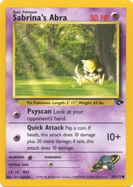 Sabrina's Abra (94/132) [Gym Challenge Unlimited] | Good Games Morley