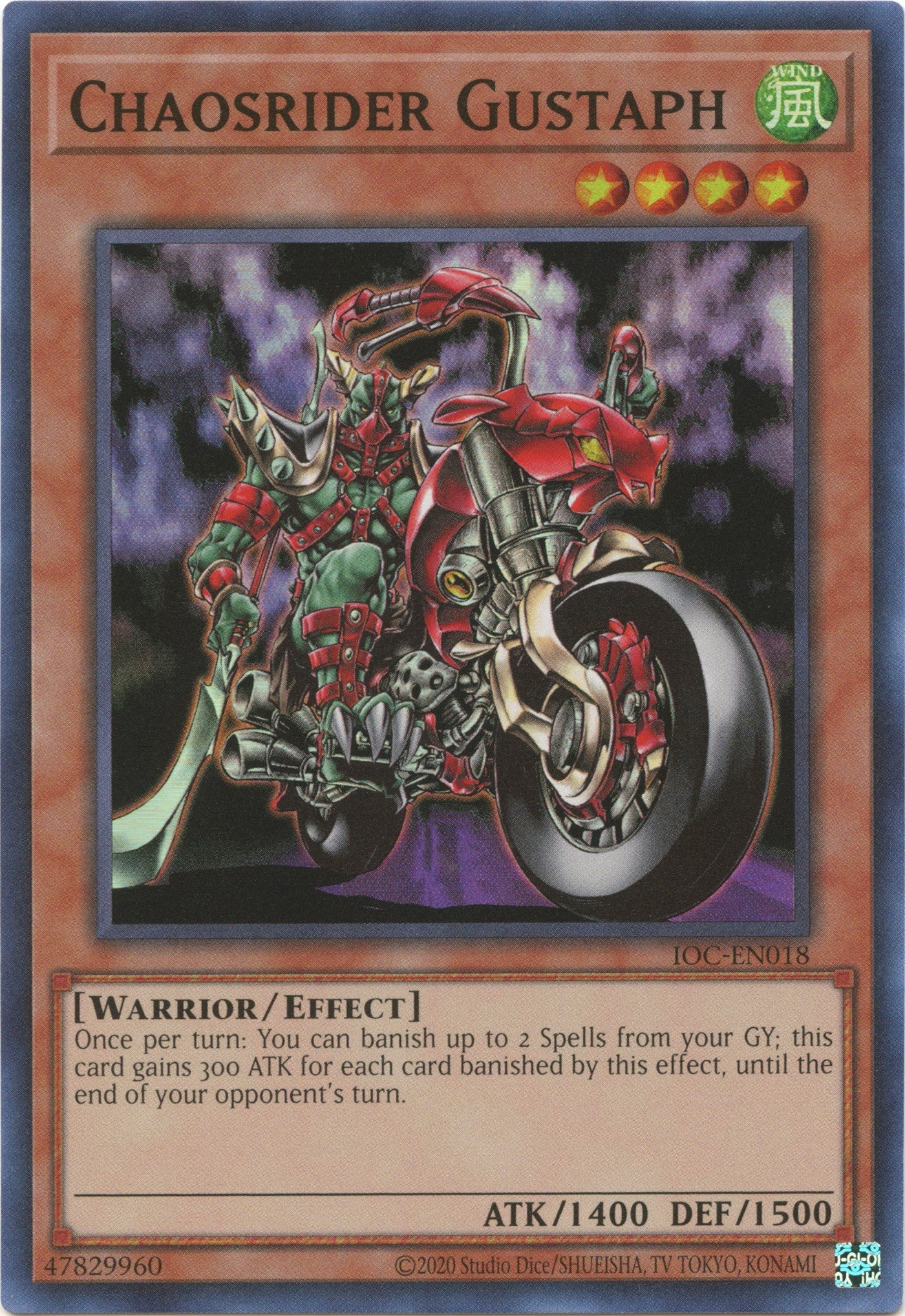 Chaosrider Gustaph (25th Anniversary) [IOC-EN018] Super Rare | Good Games Morley