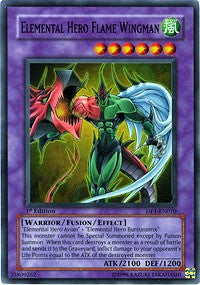 Elemental Hero Flame Wingman [DP1-EN010] Super Rare | Good Games Morley