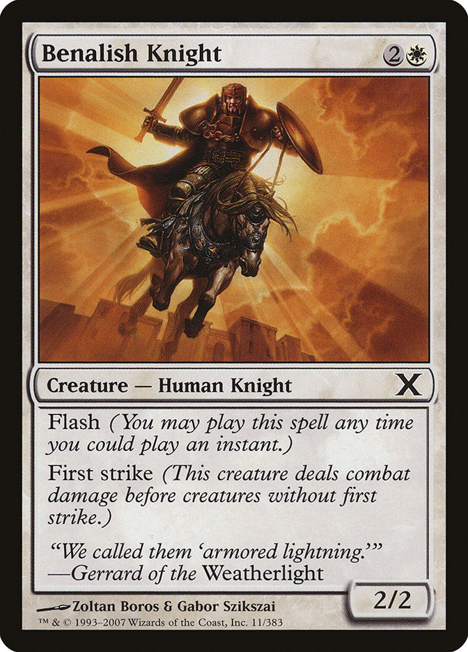 Benalish Knight [Tenth Edition] | Good Games Morley