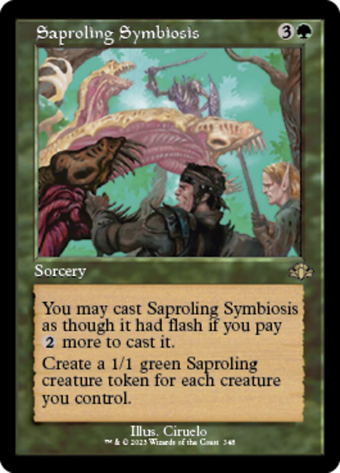 Saproling Symbiosis (Retro) [Dominaria Remastered] | Good Games Morley