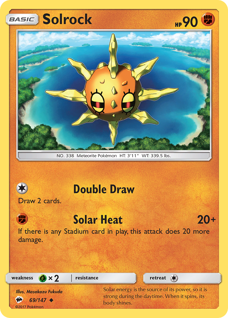 Solrock (69/147) [Sun & Moon: Burning Shadows] | Good Games Morley