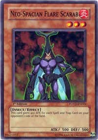 Neo-Spacian Flare Scarab [POTD-EN004] Super Rare | Good Games Morley