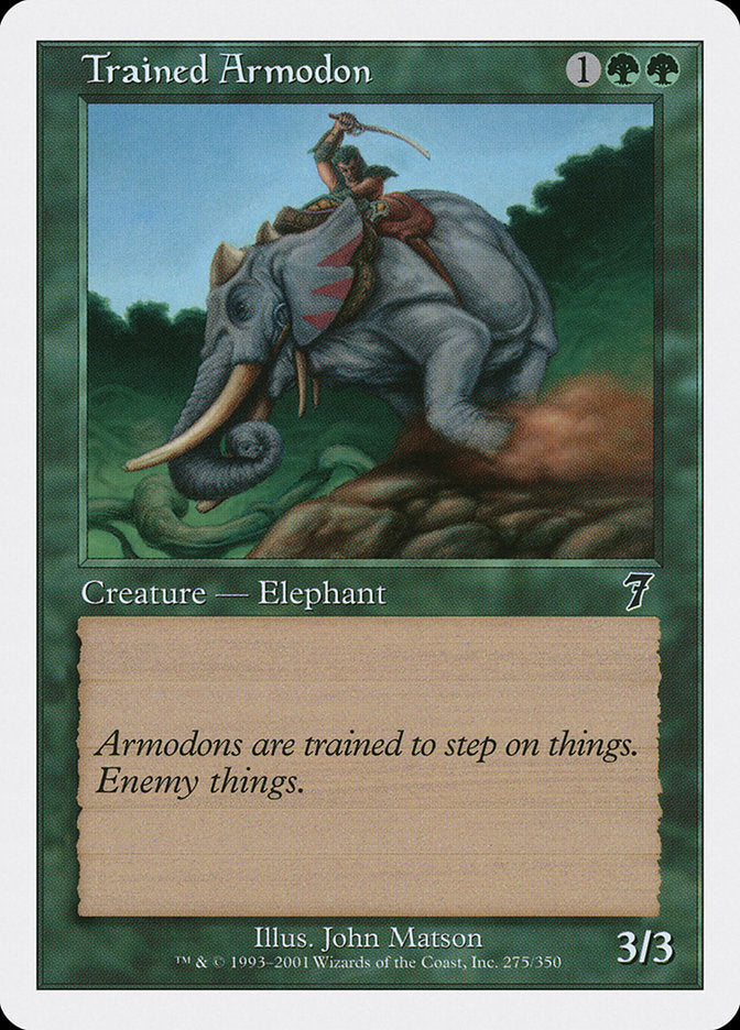 Trained Armodon [Seventh Edition] | Good Games Morley