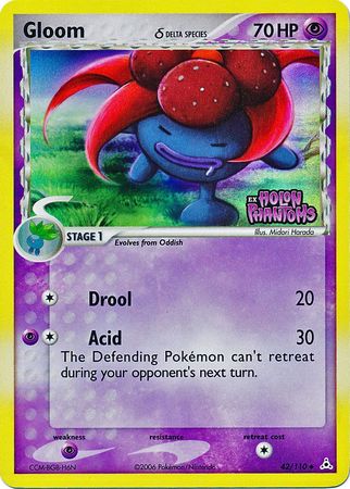 Gloom (42/110) (Delta Species) (Stamped) [EX: Holon Phantoms] | Good Games Morley