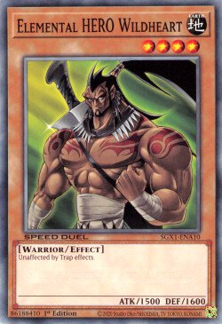 Elemental HERO Wildheart [SGX1-ENA10] Common | Good Games Morley
