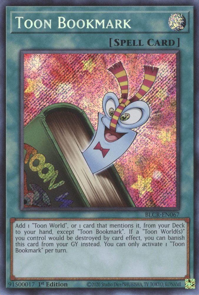 Toon Bookmark [BLCR-EN067] Secret Rare | Good Games Morley