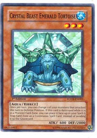 Crystal Beast Emerald Tortoise [FOTB-EN003] Common | Good Games Morley
