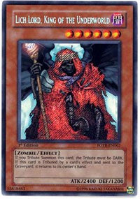 Lich Lord, King of the Underworld [FOTB-EN062] Secret Rare | Good Games Morley