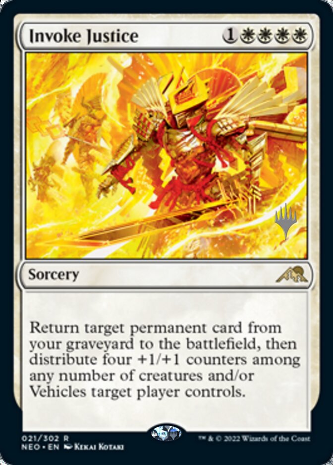 Invoke Justice (Promo Pack) [Kamigawa: Neon Dynasty Promos] | Good Games Morley