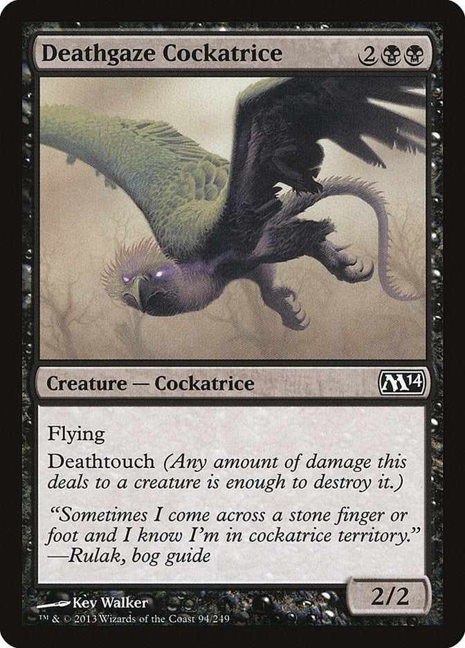 Deathgaze Cockatrice [Magic 2014] | Good Games Morley