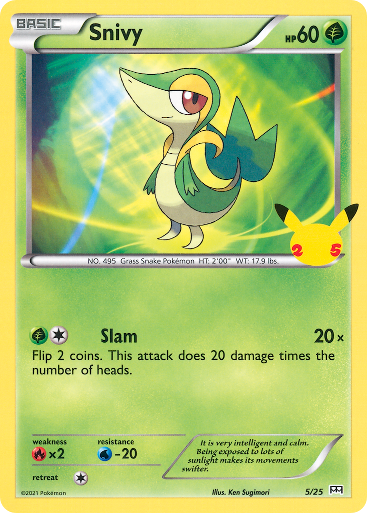 Snivy (5/25) [McDonald's 25th Anniversary] | Good Games Morley