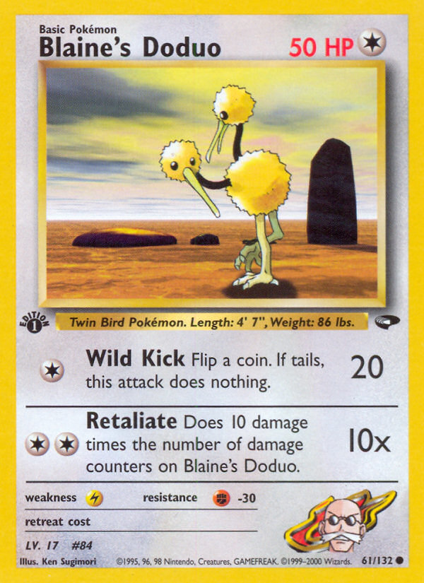 Blaine's Doduo (61/132) [Gym Challenge 1st Edition] | Good Games Morley
