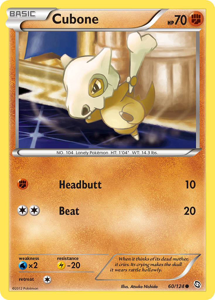 Cubone (60/124) [Black & White: Dragons Exalted] | Good Games Morley