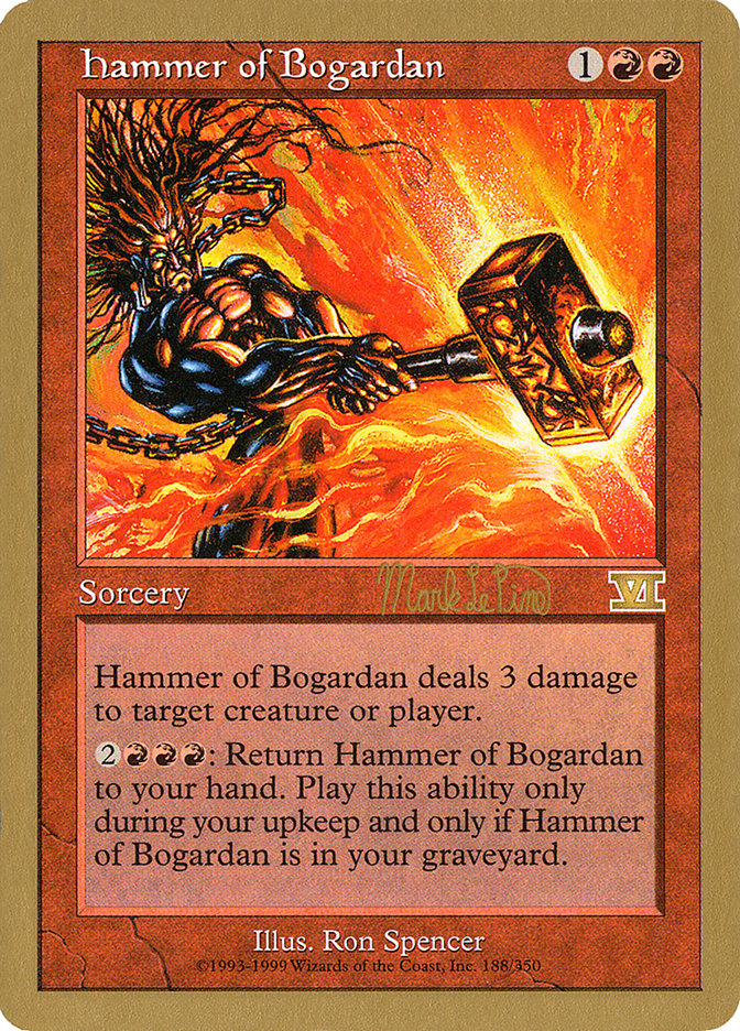 Hammer of Bogardan (Mark Le Pine) [World Championship Decks 1999] | Good Games Morley