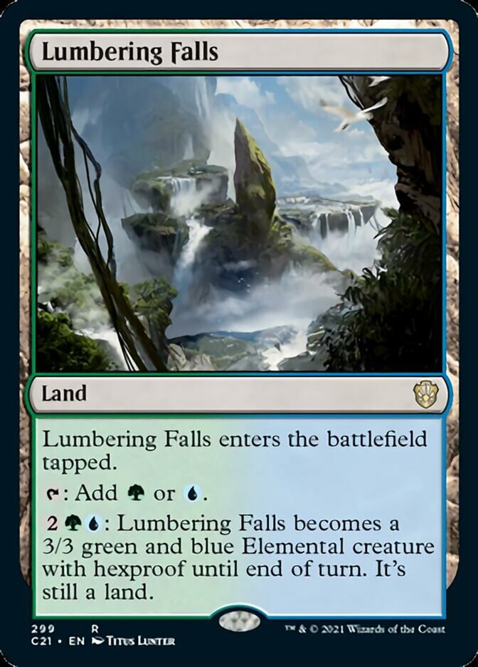 Lumbering Falls [Commander 2021] | Good Games Morley