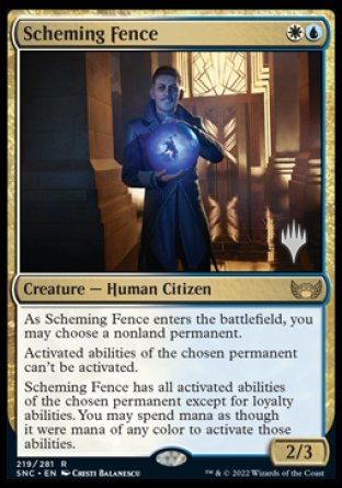 Scheming Fence (Promo Pack) [Streets of New Capenna Promos] | Good Games Morley
