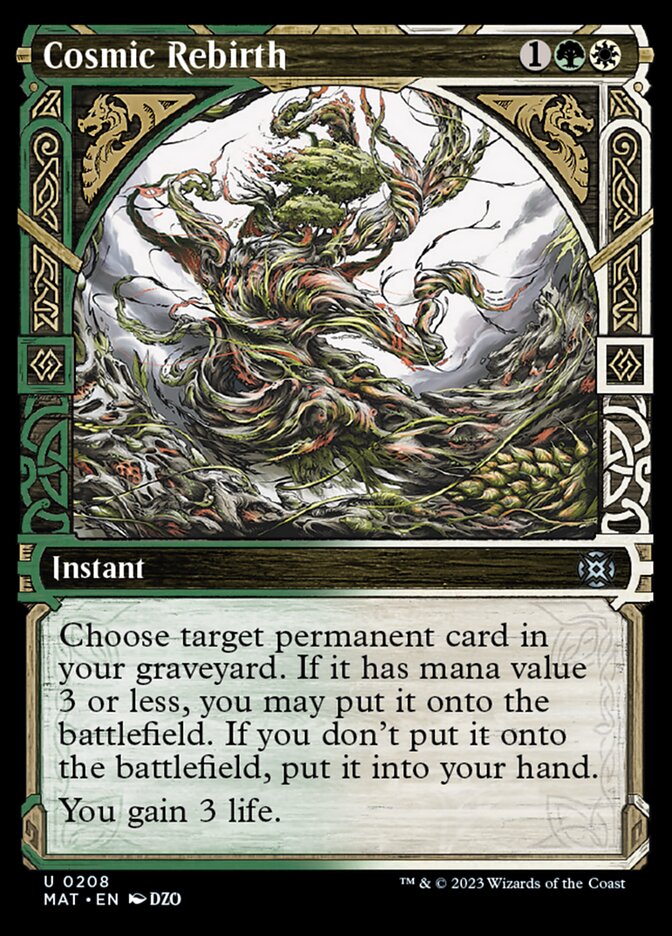 Cosmic Rebirth (Showcase Halo Foil) [March of the Machine: The Aftermath] | Good Games Morley