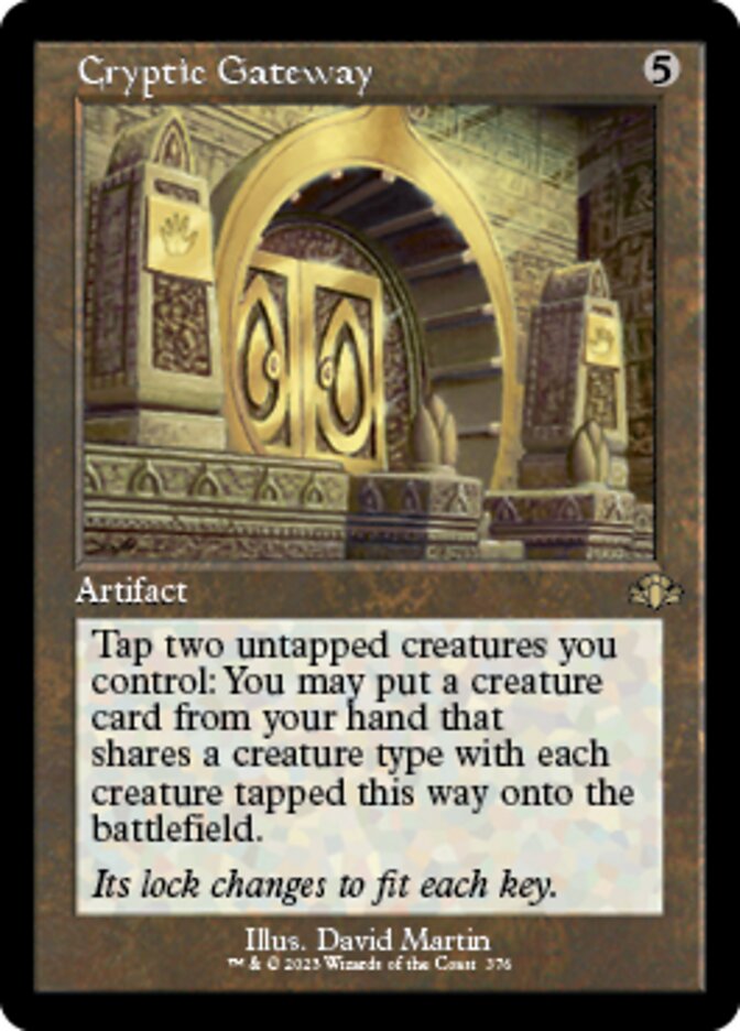 Cryptic Gateway (Retro) [Dominaria Remastered] | Good Games Morley