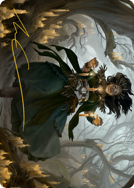 Candlegrove Witch 1 Art Card (Gold-Stamped Signature) [Innistrad: Midnight Hunt Art Series] | Good Games Morley