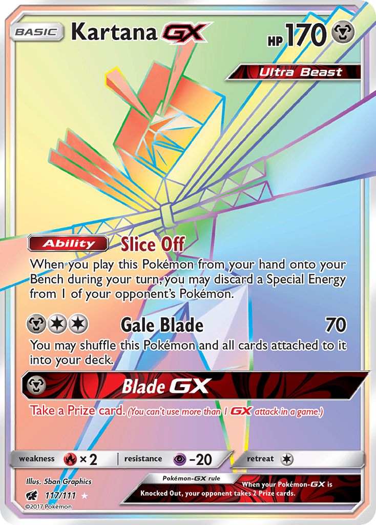 Kartana GX (117/111) [Sun & Moon: Crimson Invasion] | Good Games Morley