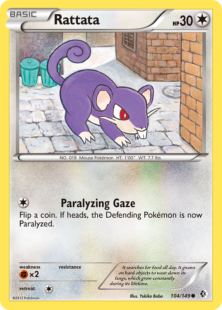 Rattata (104/149) [Black & White: Boundaries Crossed] | Good Games Morley