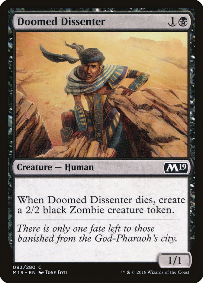 Doomed Dissenter [Core Set 2019] | Good Games Morley