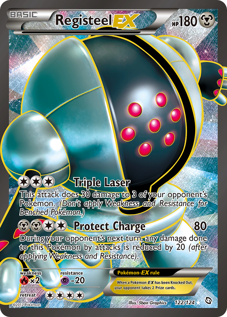 Registeel EX (122/124) [Black & White: Dragons Exalted] | Good Games Morley