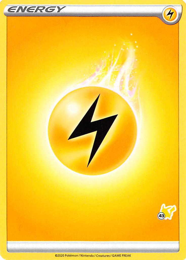 Lightning Energy (Pikachu Stamp #43) [Battle Academy 2022] | Good Games Morley
