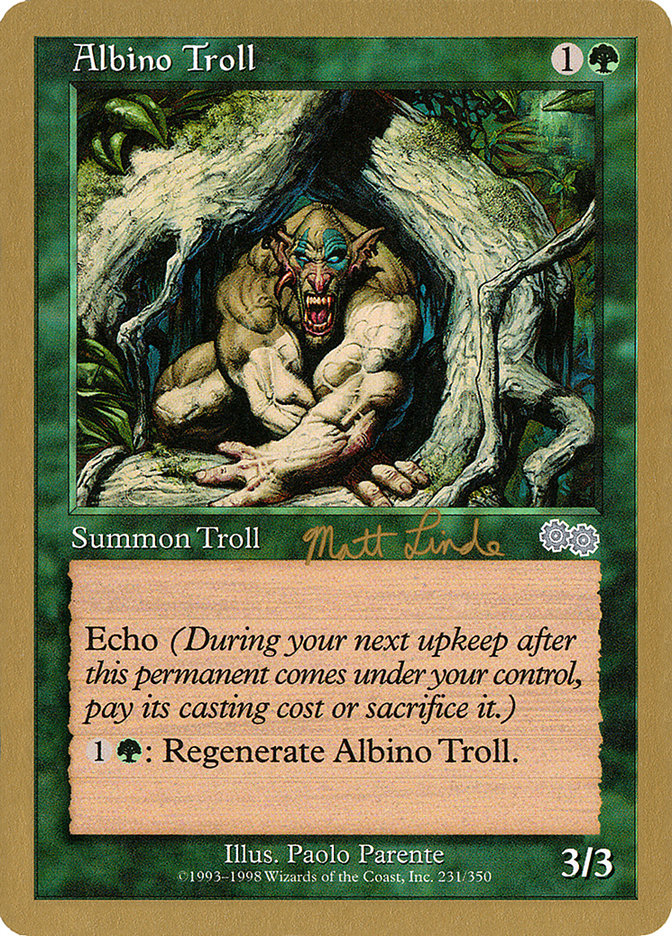 Albino Troll (Matt Linde) [World Championship Decks 1999] | Good Games Morley