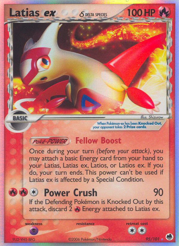 Latias ex (95/101) (Delta Species) [EX: Dragon Frontiers] | Good Games Morley