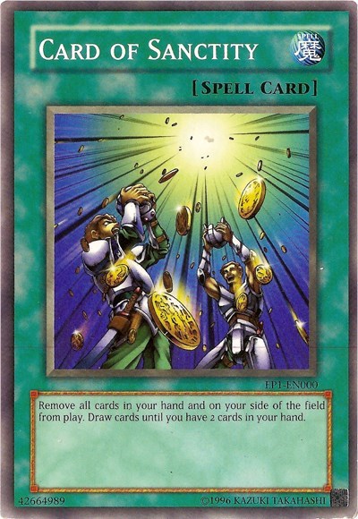 Card of Sanctity (Kids WB Duel of Destiny Promo) [EP1-EN000] Common | Good Games Morley