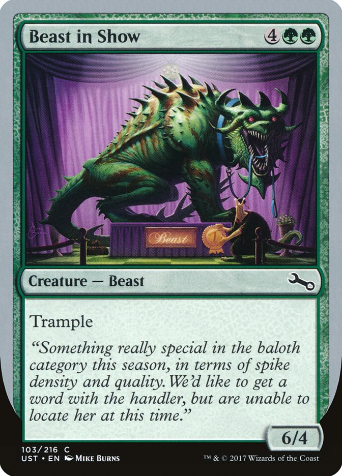 Beast in Show ("Something really special...") [Unstable] | Good Games Morley
