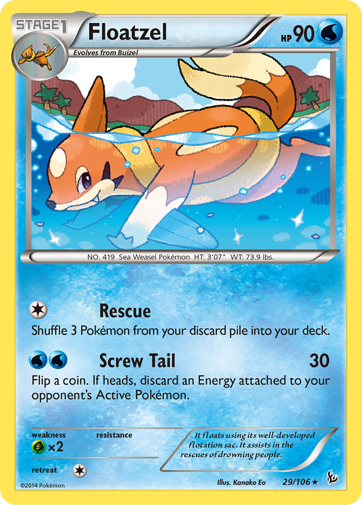 Floatzel (29/106) [XY: Flashfire] | Good Games Morley