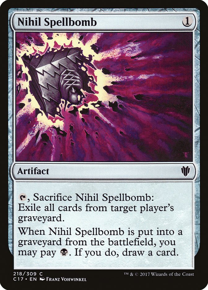 Nihil Spellbomb [Commander 2017] | Good Games Morley